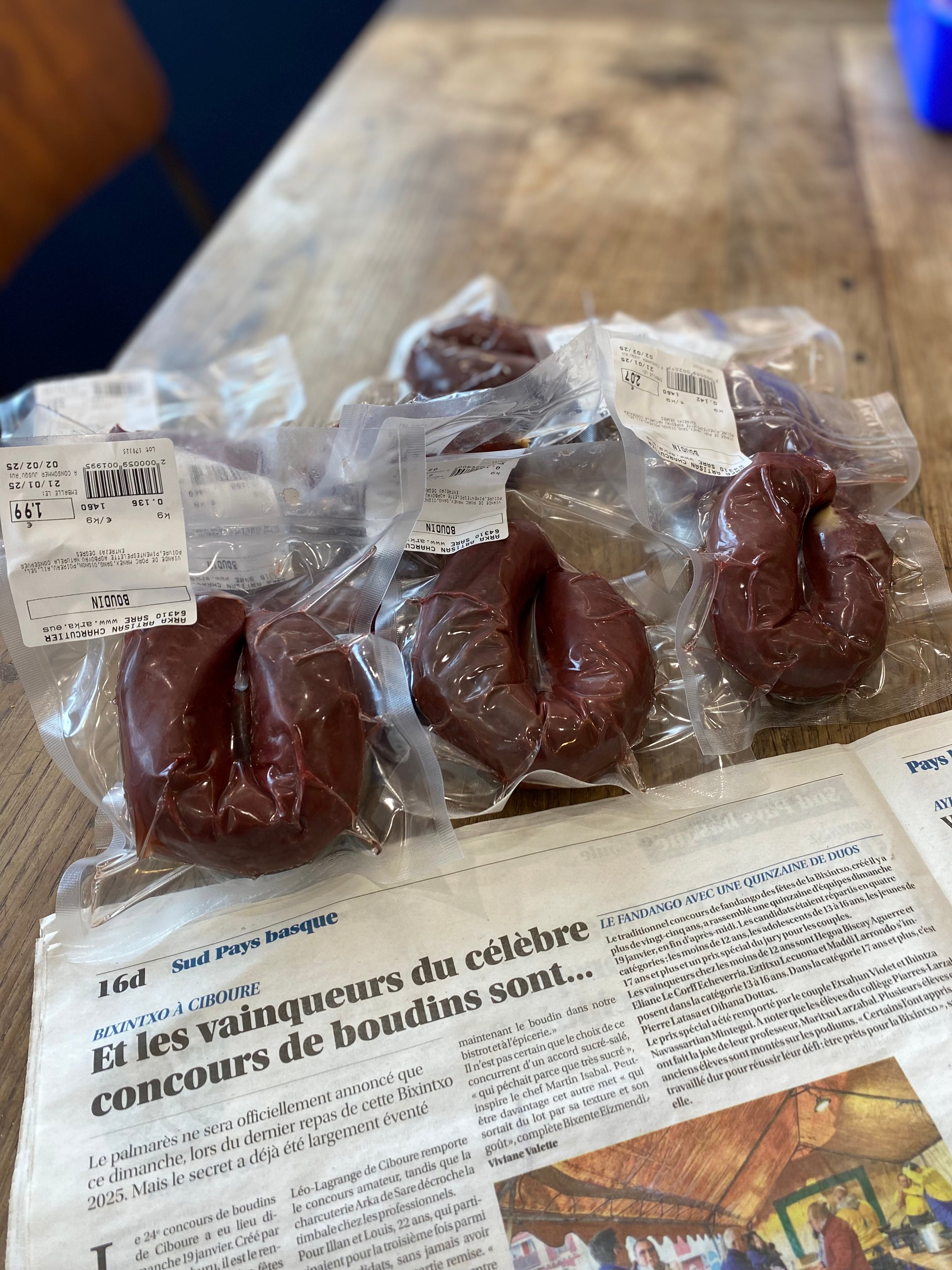 Boudin basque de porc Manex – Maison Arka